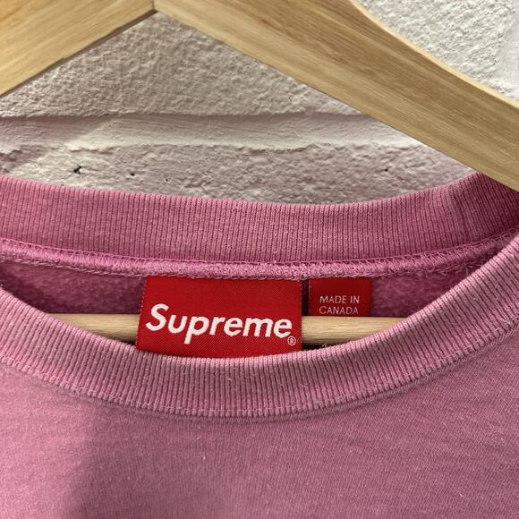 Supreme Small Box Logo Crewneck “Light Pink” SS22 - Picture 10 of 15